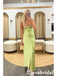 Sexy Soft Satin Spaghetti Straps Sleeveless Mermaid Maxi Prom Dress With Applique, PD4010