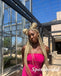Sexy Hot Pink Sweetheart Sleeveless Sheath Mini Dresses/ Homecoming Dresses, PD3601