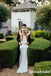 Elegant Soft SatinHalter Sleeveless Mermaid Long Wedding Dresses, WD3107