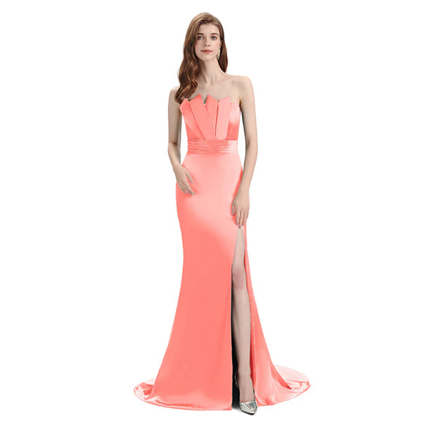 Mismatched Mermaid Coral Sexy Elegant Mermaid Long Bridesmaid Dresses, BD3391