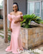 Off Shoulder Mermaid Maxi Long Wedding Guest Bridesmaid Dresses, BD3403