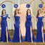 Mismatched Mermaid Royal Blue Sexy Elegant Mermaid Long Bridesmaid Dresses, BD3395