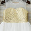 Lovely Shiny Golden Sequins Sweetheart Round Neck Sleeveless Flower Girl Dresses, FGS036