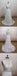 A-line Chiffon With Lace Simple V-Neck Free Custom Handmade Wedding Dresses, WD0135 - SposaBridal