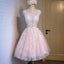 Short pink lace tight cute charming freshman homecoming prom gowns dress,BD0071