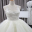 Vintage Lace Unique Design Ivory Tulle Wedding Dresses, Gorgeous Bridal Gown, WD0074