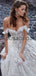 A-line Off the Shoulder Lace Country Modest Wedding Dresses WD0402