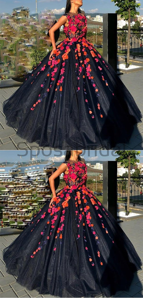 A-line Gorgeous Custom Made Popular Modest Long Prom Dresses, Ball gown PD1518