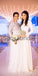 Cheap Long Sleeves Off White Simple Long Bridesmaid Dresses WG711