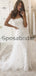 Detachable Unique Lace Strapless Vintage Beach Wedding Dresses WD0455