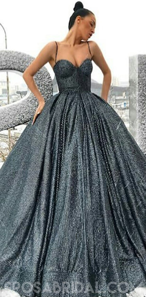 Elegant Ball Gown, A-Line Sparkly Gorgeous Formal Modest Uniques Prom Dresses, PD1160