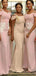 Mismatched Elegant Off the Shoulder Mermaid Bridesmaid Dresses WG899
