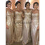 Mismatched Sparkly Sequin Mermaid Long Modest Bridesmaid Dresses WG653