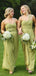 Sage Green Mismatched Boho A-line Flowy Long Bridesmaid Dresses, BD3116