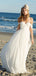 Sexy Off Shoulder Unique Casual A-line Cheap Beach Wedding Dresses, WD312