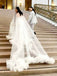 Mermaid Unique Dsign Elegant Ivory Beach Wedding Dresses WD0608