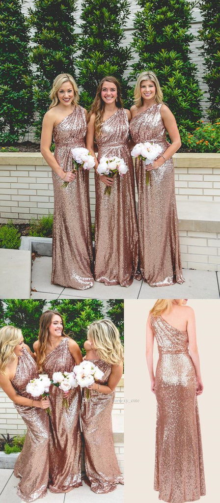 2019 Cheap Mismatched Sequin New Custom Formal Bridesmaid Dresses, Prom Dress, PD0370 - SposaBridal
