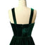 Emerald Green Spaghetti Strap Sweetheart A-line Mid-length Prom Dress, PD3142