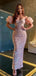 Shiny Pink Off-shoulder Sweetheart Sexy Mermaid Long Prom Dress, PD3491